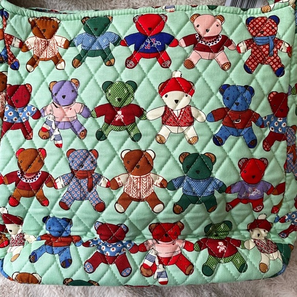 NWT Vera Bradley Toasty Teddies Essential XL Crossbody Bag - Picture 3 of 9